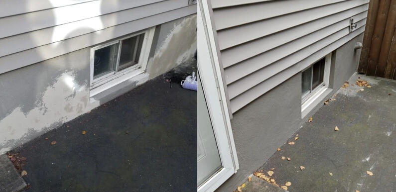 Exterior: Before and After